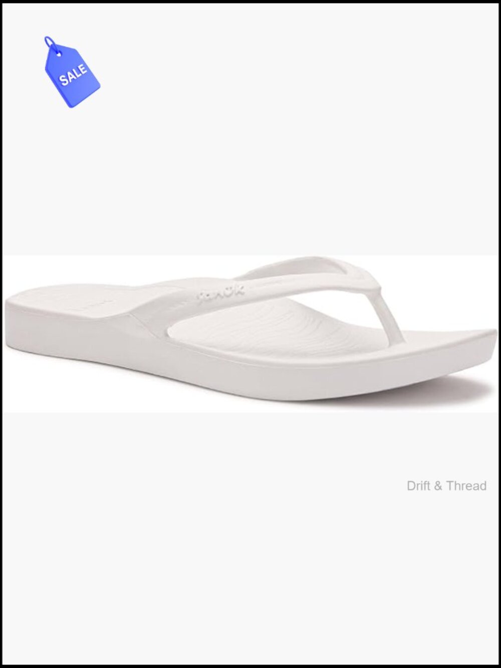Women's Arch Support Flip Flop Sandals Water Friendly Beach Casual